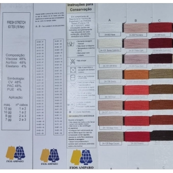 Linha Fresh Stretch 48% Viscose 48% Acrílico 4% Eslastano