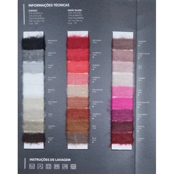 Mont Blanc 53% Viscose / 37% Acrilico / 10% Poliamida