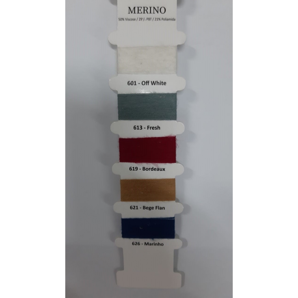 Lã Merino 50% Viscose / 21% Poiliamida / 29% Poliester